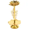 Candle Holders Ornaments Alloy Holder Crystal Decorations Home Decorative Lotus Candleholder