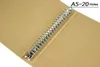 brown black A4 B5 A5 A6 kraft notebook office ring binder folder 4 6 20 26 holes rings spiral cover 240329