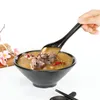 Cucharas 12 PCS Estilo japonés Melamine Creative Soup Spoon Spoon Staterware para restaurante en casa (estilo de gancho de superficie esmerilado)