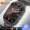 1,9 -calowy Outdoor Wojskowy Smart Watch Mężczyźni Bluetooth Call Smartwatch Man dla Xiaomi Android iOS IP68 Waterproof Fitness Watch+Box