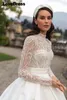 lovedr Sweetheart Collar Wedding Dr Lg Sleeves Appliques Lace Tulle Beach Bridal Dr Simple Wedding Gowns plus size G1JZ#