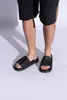 2024SS Designer Flat Slippers Water Ripple Rippel Slides Mens Womens Fashion Texturaly Rubber Pool Slides