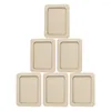 Frames 6 Pcs Children Po Frame Decor Living Room Unfinished Wooden DIY Picture Material Bedroom