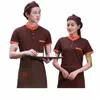 BBQ Hot Pot Été Vêtements pour hommes et femmes T-shirt Logo imprimé Cuisine Hôtel Restauration rapide Restaurant Restauration Serveur Travail W 34SC #