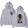 Anime Aanval Op Titan Mannen Vrouwen Hoodies Yeager Eren Grafisch Gedrukt Capuchon Plus Size Sweatshirt Harajuku Streetwear Trui B7Ot #