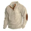 Heren Hoodies Sweatshirts Herfst Knop Vintage Hoodie voor Mannen Mode Oversized Herenkleding Casual Sweatshirt Lange mouw Casual Pullover Tops 24328
