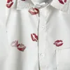 Chemises décontractées pour hommes Imprimé Mode Simple All-Match Blanc Chic Lâche À Manches Longues Ados Uni Chemise Boutonné Blouses Drop Livraison Appar Dhlsg