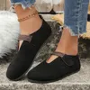 Casual Shoes Flats Women Loafer Soft Suede Mysiga sandaler 2024 Summer Walking Dress Designer Sport Classic Chaussure Femme