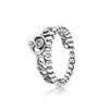 Bandringen Luxe Mode Koninklijke Kroonring Eenvoudig Sierlijk 925 Sterling Sier Diamond Koper Damesverloving Drop Delivery Sieraden Dhwwo