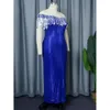 Am030604 Large Women's One Line Neck Celebrity Sequin Banquet Long Dress Full Dress 495611