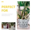 Planters 6 Set Orchid Flowerpot Mini Succulent Plants House inomhus Live Plastic Growing Pots