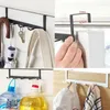 Kitchen Storage 1/3PCS Hooks Over The Door 5 Home Bathroom Organizer Rack Clothes Coat Hat Towel Hanger Accessories