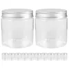 Bouteilles de stockage 12 pièces Couvercle en aluminium Mason Jars Conteneur transparent avec des conteneurs ménagers