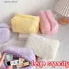 Autre organisation de stockage à domicile 2 pièces sac de maquillage en peluche douce de grande capacité hiver nouveau sac de rangement de maquillage cosmétique moelleux étui filles voyage sac à main de lavage de toilette Y240