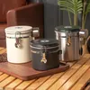 Storage Bottles Stainless Steel Food Containers For Kitchen Coffee Accessories Sealed Container Tea Sugar Jars Box Items