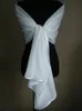 Vit/elfenben Chiff Wedding Jacket Wrap Bridal Shawl Satin Edge Wrap Stole Bolero PMINA TIPPE STACK SHURG I0ZI#