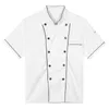 Mannen Dames Keuken Werk Uniform Volwassen Chef Shirt Kok Jas Jas Hotel Restaurant Kantine Koken Cake Shop Cafe Ober Kostuum y8JD #