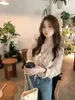 Women's Blouses Korejpaa Sweet Pink Floral Flare Sleeve Shirts 2024 Spring Women Clothes Elegant Ladies Tops Korean V Neck Blouse