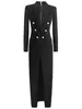 Costumes pour femmes Mode Printemps Automne Extra Long Noir Longueur Au Sol Trench Coat Pour Femmes Slim Fit Double Boutonnage De Luxe Tempérament Élégant