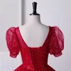 Verklig foto kort ärm quinceanera dr Ny söt fest prom boll klänning vintage spets vestidos mantel de vestidos de 15 puse storlek i1cx#