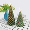 Moldes para hornear Tamaño 3D Molde de vela Árbol de Navidad Regalo de silicona Amigo perfumado