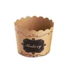 Bakvormen 50 stuks papieren muffinbekers taartverpakking mini dessert cupcake liners bekerset