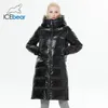 IceBear 2023 Zima Nowa wydłużenie kurtki Findia ciepła damska płaszcz swobodny Slim LG Brand Ladies Parkas Gwy22527d H3og#