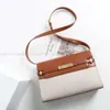 Designer Echtes Leder Manhattan Damen Tasche Damen Umhängetaschen Vergoldete Schnalle Klappe Umhängetasche Hochwertige Mode B Ag