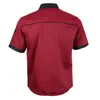 Uniform für Hotel Restaurant Catering Schule Kurzarm Shirt Top Fiable Chef Arbeitskleidung für Männer stilvolle Kurzarm q5ZF #