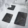 목욕 매트 1pc 잎 패턴 욕조 매트는 욕실에서 수분 흡수 화장
