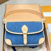 Kwaliteit Luxe Denim Tas Ontwerpers Diane Leren Baguette voor een oksel Draagtas Handtassen Mode Schoudertassen Klassieke stijl Capaciteit Boodschappentassen