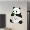 Orologi da parete Orologio Panda Silenzioso Bellissimo cartone animato Appeso Decor Decorativo per la camera dei bambini Camera da letto Soggiorno Cucina Casa