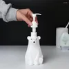 Dispenser di sapone liquido 300ML Bottiglia di emulsione di orso polare Stampa carina Disinfettante per le mani Sub-bottiglia Decorativa per il bagno