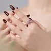 Luxury Butterfly Diamond Rings for Women Wedding 925 Sterling Silver Pink Designer Ring Woman 5A Zirconia Jewelry Casual Daily Outfit Travel Present Box Storlek 6-9