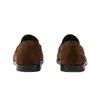 Klassisk slip-on klänningskor Lätt lyxiga män Designer Skor Black Coffee Leather Floor Walk Chaussure Bekväm mjuk mjuk med låda