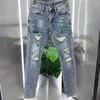 Fi Street Style Rasgado Jeans Skinny Homens Vintage w Sólido Denim Calças Mens Casual Slim Fit Lápis Calças Jeans Venda quente 30gf #