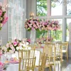 ウェディングハウスの装飾的な花ディスプレイ台座柱のデザインイベント装飾テーブルのテーブルのクリスタルスタンド