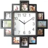Wall Clocks 2024 Large Clock Po Frame Modern Design 3d Living Room Home Decor Picture Display Create Valentines Day Gift