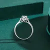 Cluster-Ringe S925 Sterling Silber Spitze mit Diamantring für grenzüberschreitende Frauen Amazon Fashion Exquisite geschlossener Finger