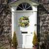 Decorative Flowers Colorful Spring Wreath Honeybees Easter Flower Decorations Perfect For Front Door Wall Bees Parties And Gatherings