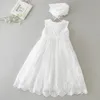 Babymeisjes Dress Lace Princess Dress Infant Jurken Doop Kostuum Baby verjaardag trouwfeestje jurk prom avondjurk 0-24m 240319