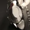 PC Man Kuvars İzle Paslanmaz Çelik Siyah Kadran Gümüş Kılıf 1884 Altı Pin Çok Fonksiyon 46mm275j