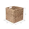 Laundry Bags Of 2 Handmade Twisted Wicker Baskets With Handles (Natural)