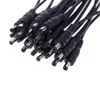 5,5x2,1 mm manlig kvinnlig plug 12V DC Power Pigtail Cable Jack för CCTV -kameraanslutningssvansförlängning 24V DC -tråd