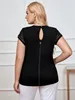 Damskie najlepsze eleganckie eleganckie top do pulchnej kobiety FI Top L3TF#