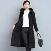 hot Selling Cott Padded Jacket Women Down Lg Pakas Thick Lg Warm Coat Female Black Red Padded Overcoat Clothes S-5XL 372 300V#