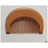 Hair Brushes Vosaidi Brush Wooden Comb For Detangling Peach Woodcomb Straight No Static Pocket Curly 0274161364 Drop Delivery Products Ot9Fw