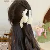 Haarspeldjes Nieuwe Elegante Meisjes Haarspeldjes Mesh Booggreep Clips Vrouwelijke Paardenstaart Vlecht Haar Klauw Clips Damesmode Haaraccessoires Hoofdtooi Y240329