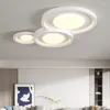 Plafoniere Lampadario moderno bianco Camera da letto Sala da pranzo Soggiorno Lampada da cucina Luce per interni Decorazione della casa Apparecchi di illuminazione