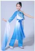 Chińskie tradycyjne natialne kostium tańca Yangko Dzieci elegancki fan taniec garnitur klasyczny tancerz trening noś odzieży hanfu t4qm#